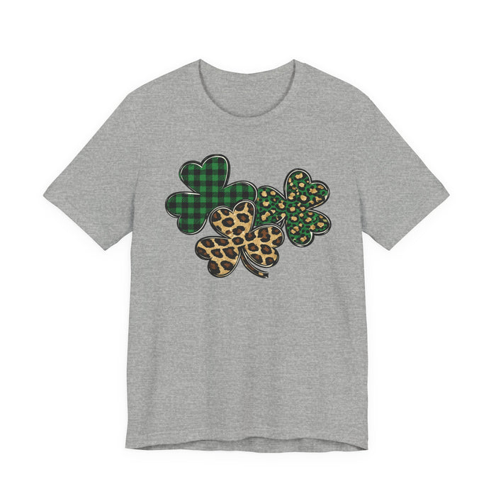 Shamrocks Plaid and Leopard T-Shirt