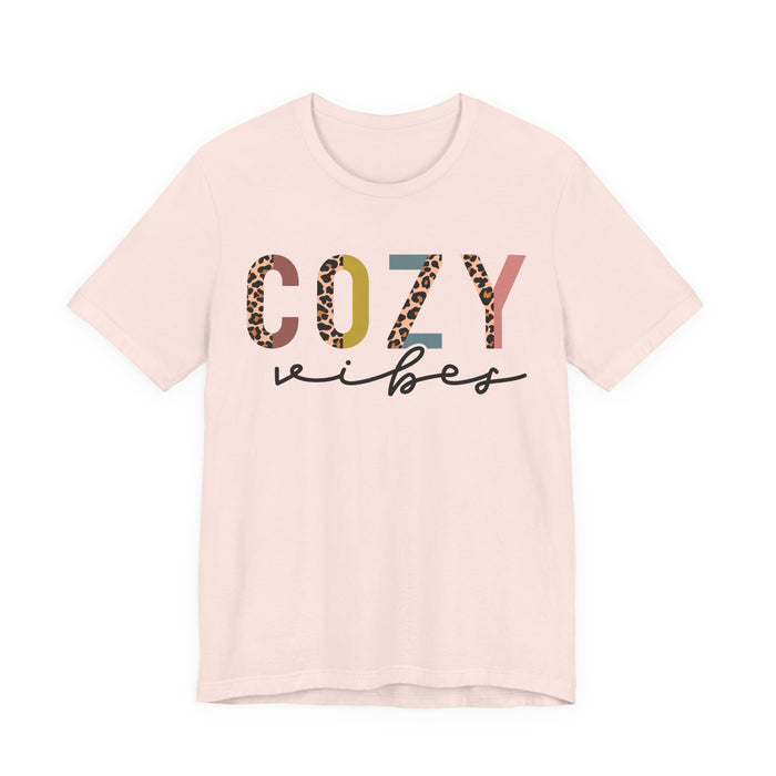Cozy Vibes Pastel Leopard T-Shirt