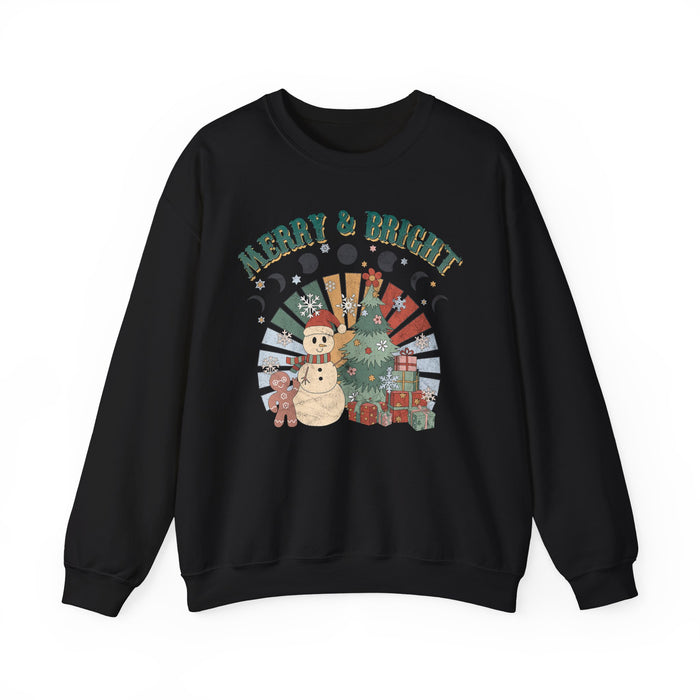 Retro Merry and Bright Sweatshirt