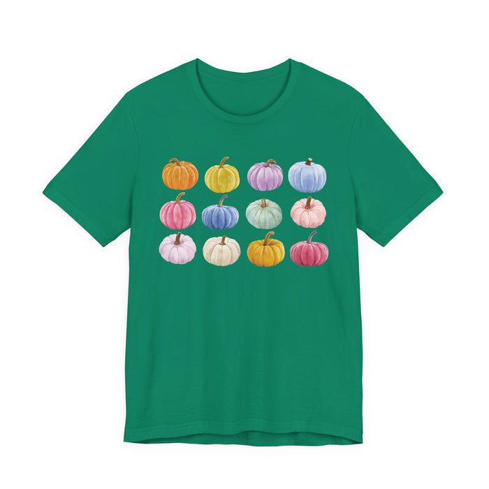 Colorful Pumpkin Graphic T-Shirt