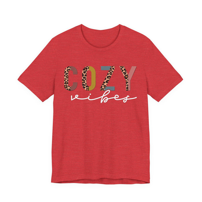 Cozy Vibes Pastel Leopard T-Shirt