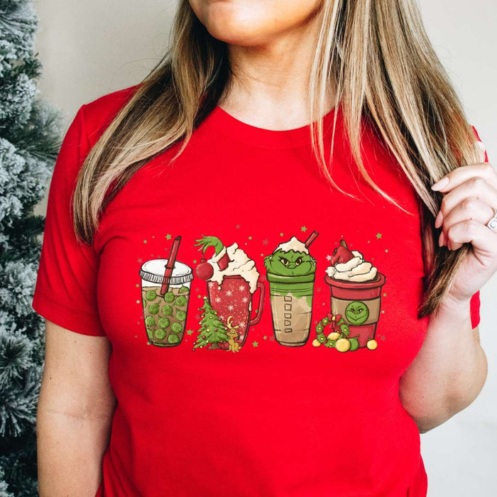 Grinch Cups T-Shirt