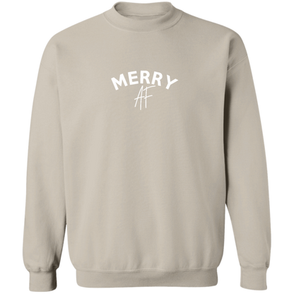 Merry AF Christmas Crew Neck Sweatshirt