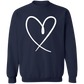 Heart Outline Sweatshirt