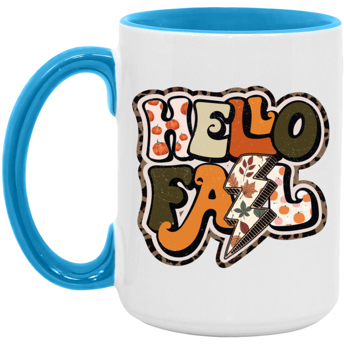 Hello Fall Cheetah Line Mug