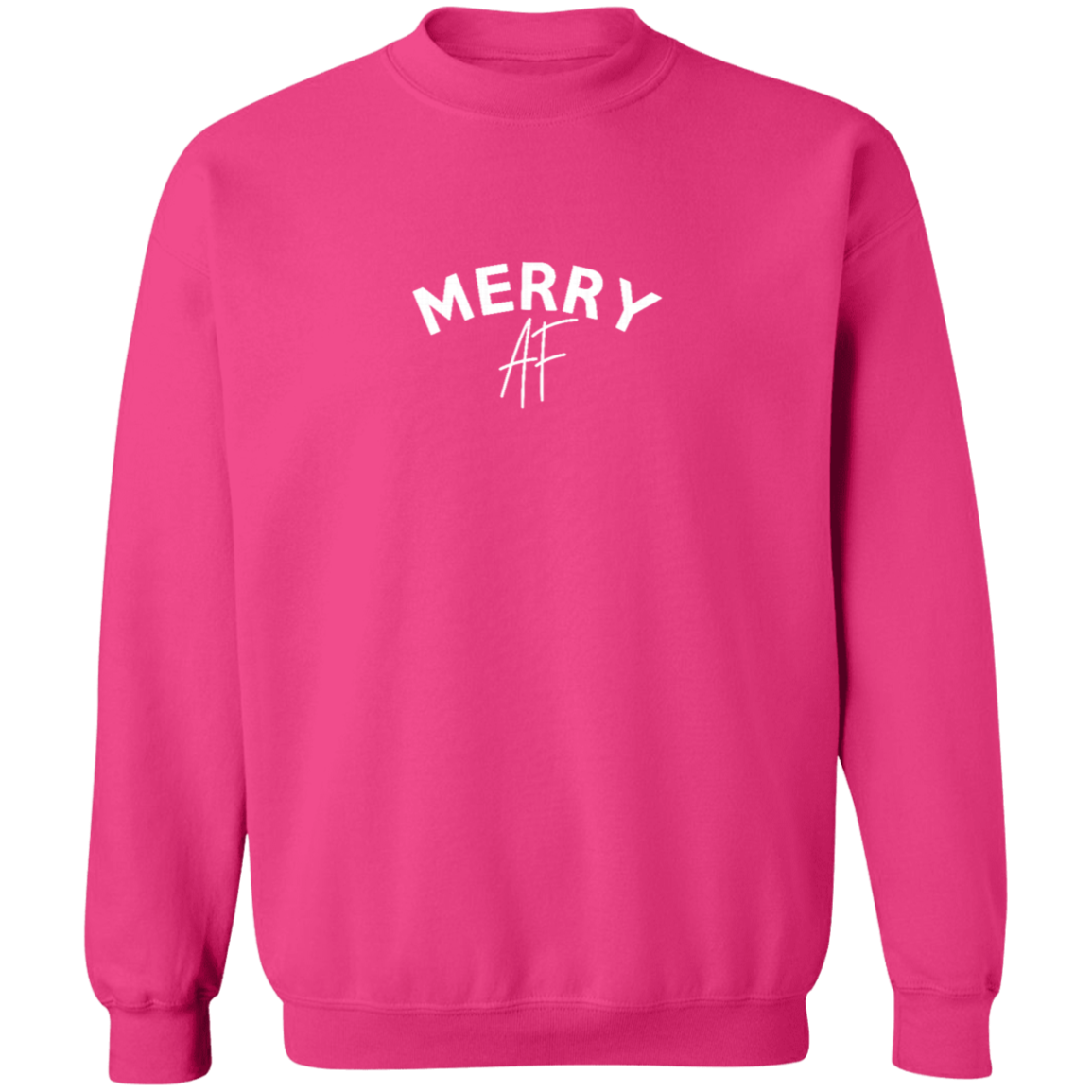 Merry AF Christmas Crew Neck Sweatshirt