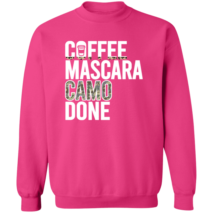 Coffee Mascara Camo Done Sweatshirt