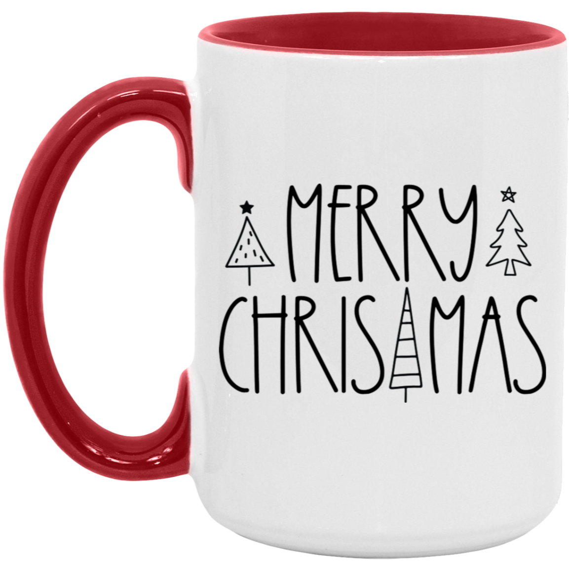 Merry Christmas Basic 15 oz Coffee Mug