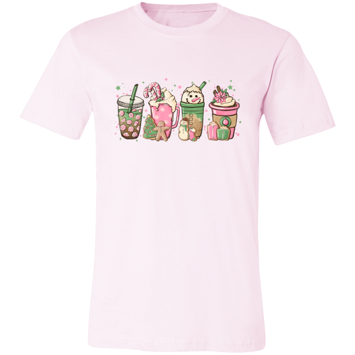 Pink Christmas Drinks T-Shirt