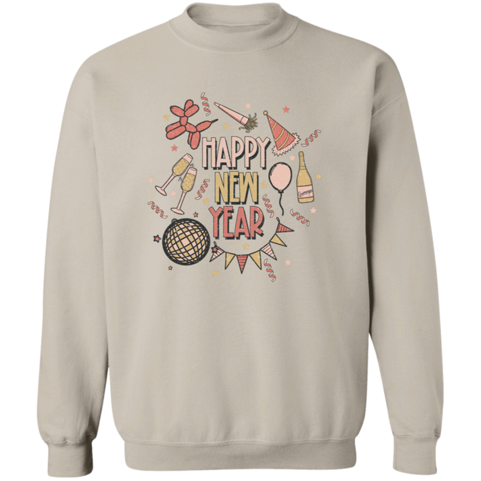 Happy New Year Confetti Sweatshirt