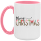 Merry Christmas Leopard Colored 15 oz Coffee Mug