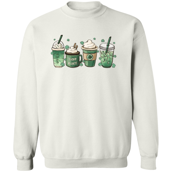 Green Shamrocks Drinks Sweatshirt