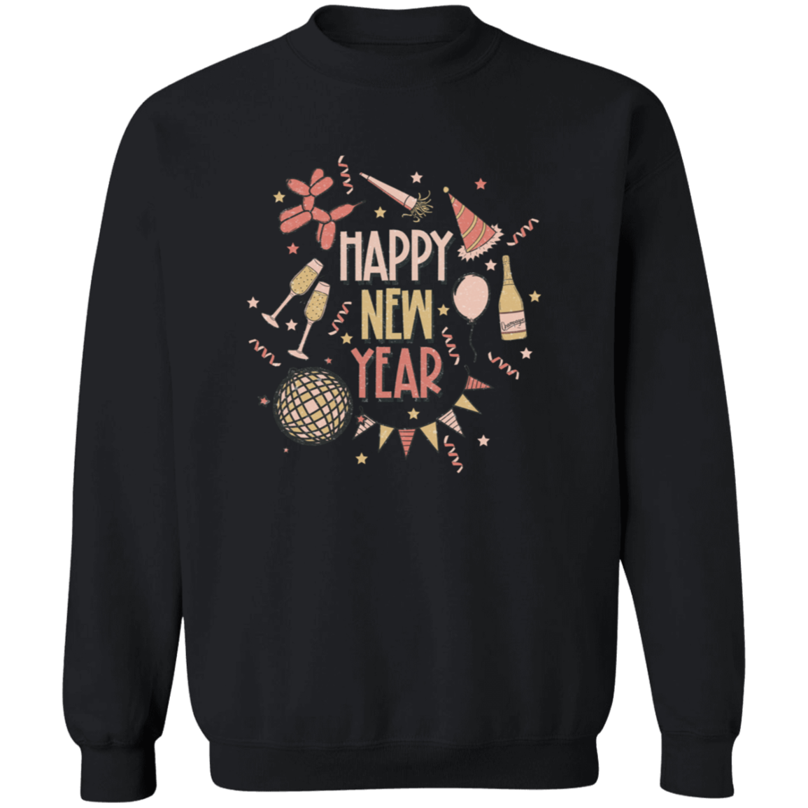 Happy New Year Confetti Sweatshirt