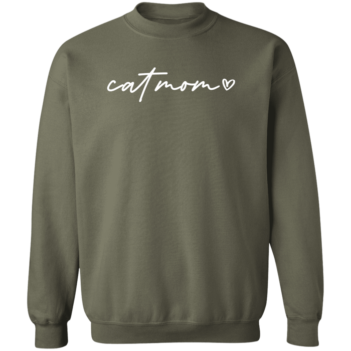 Cat Mom Script Sweatshirt