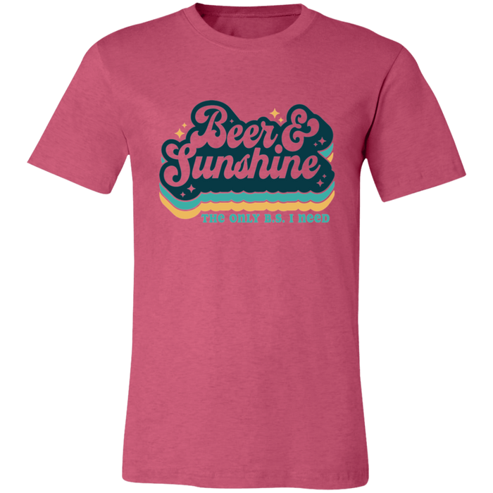 Beer and Sunshine The Only B.S. I Need T-Shirt