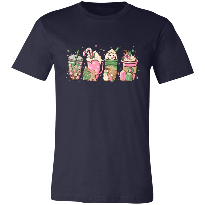 Pink Christmas Drinks T-Shirt