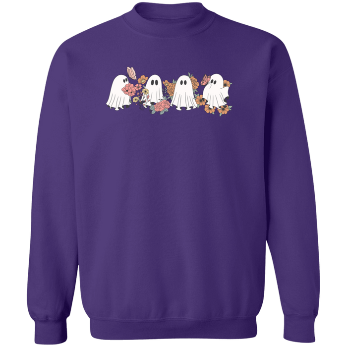 Four Ghosts and Flowers Sweatshirt