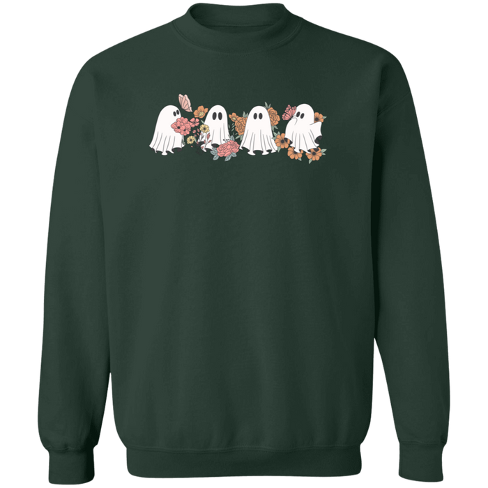 Four Ghosts and Flowers Sweatshirt