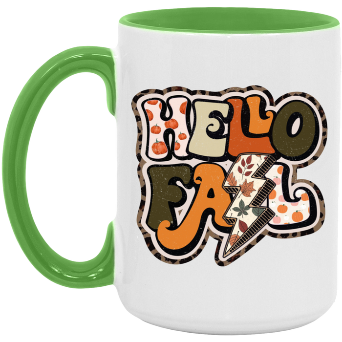 Hello Fall Cheetah Line Mug