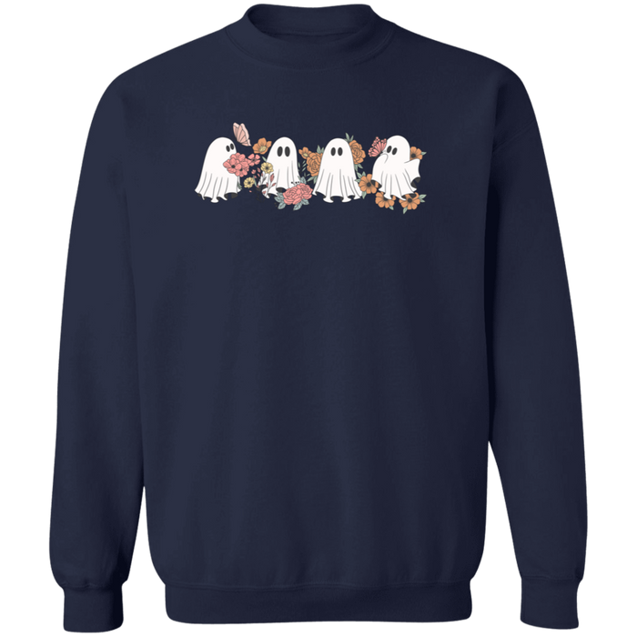 Four Ghosts and Flowers Sweatshirt