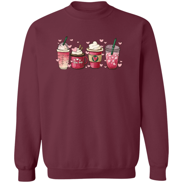 Pink Love Cups Sweatshirt