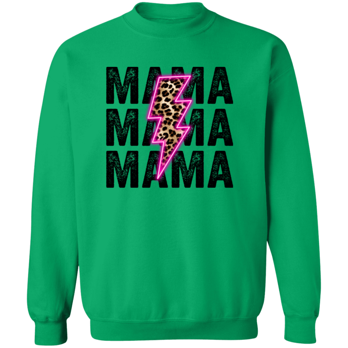 Mama Neon Lightning Bolt Sweatshirt