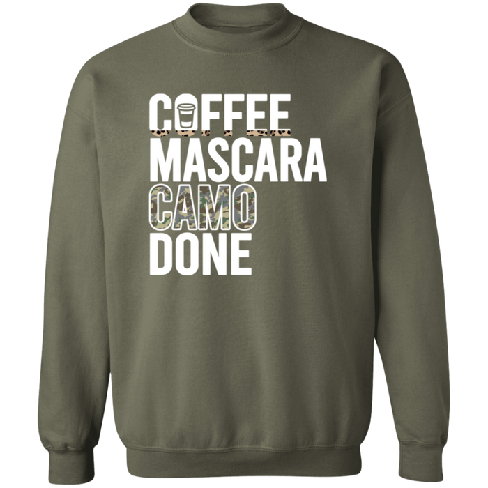 Coffee Mascara Camo Done Sweatshirt