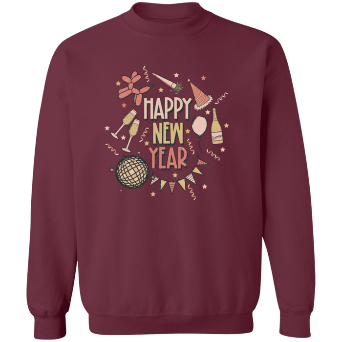 Happy New Year Confetti Sweatshirt