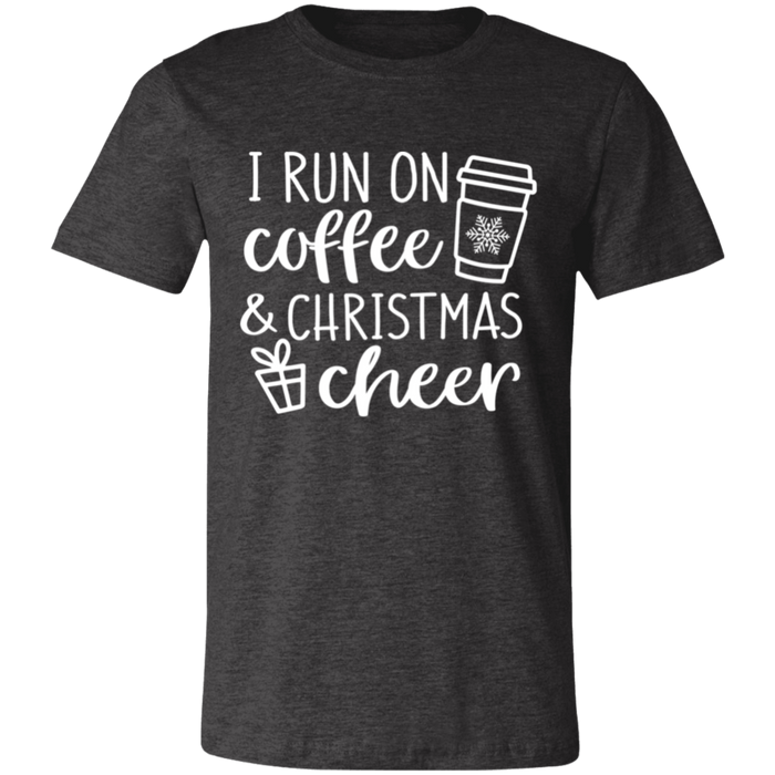 I Run On Coffee and Christmas Cheer T-Shirt