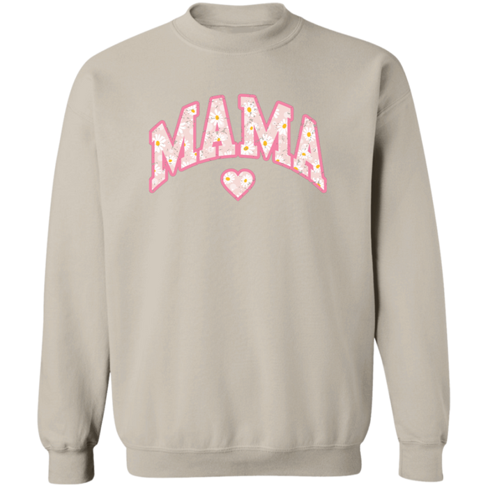 Mama Floral Daisy Sweatshirt (Pink)
