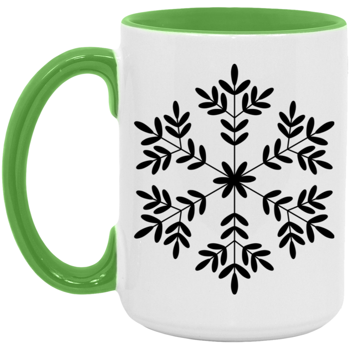 Snowflakes Winter 15 oz Coffee Mug