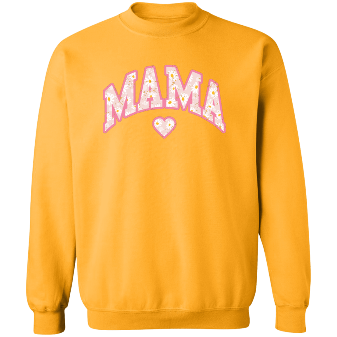Mama Floral Daisy Sweatshirt (Pink)