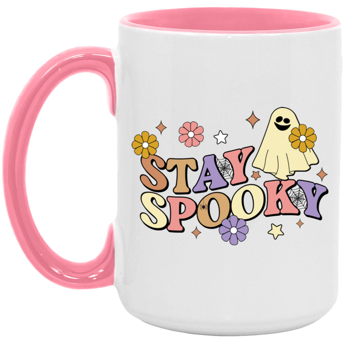 Stay Spooky Flower Ghost Mug