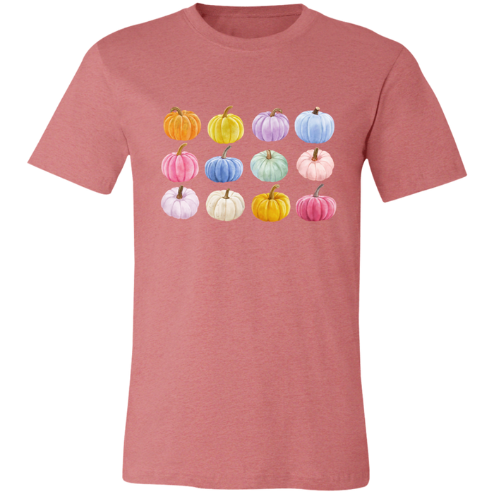 Colorful Pumpkin Graphic T-Shirt