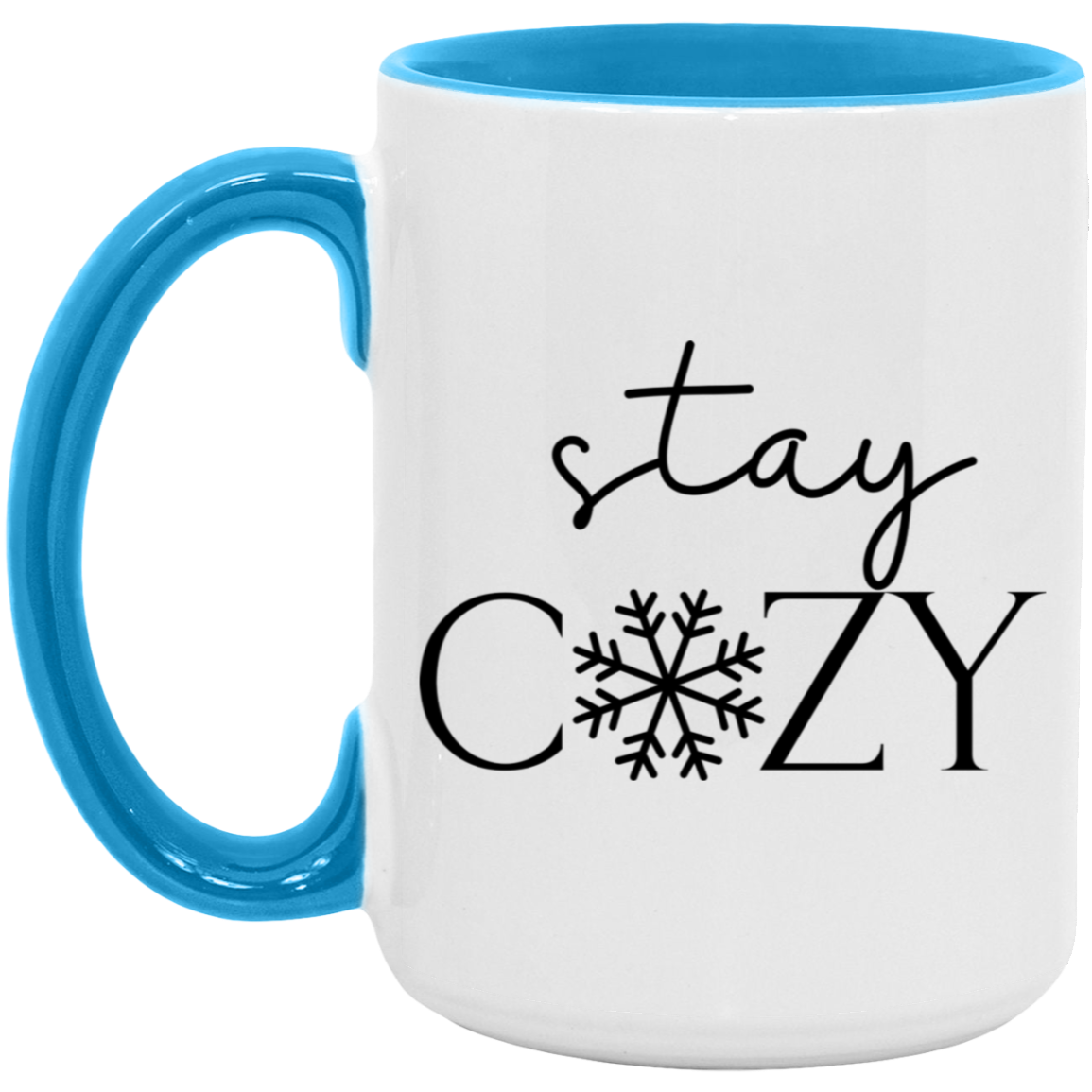 Stay Cozy Snowflake 15 oz Coffee Mug