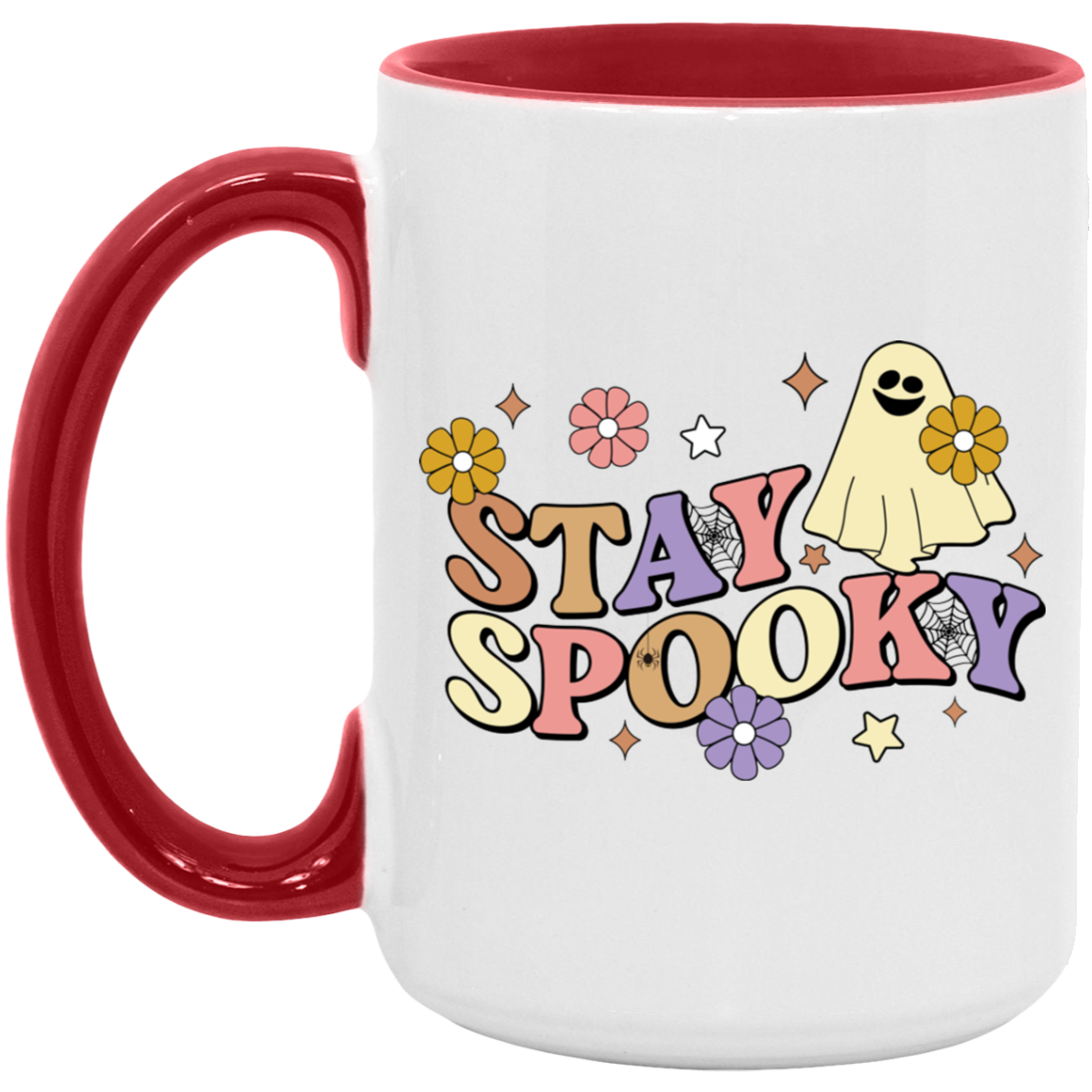 Stay Spooky Flower Ghost Mug
