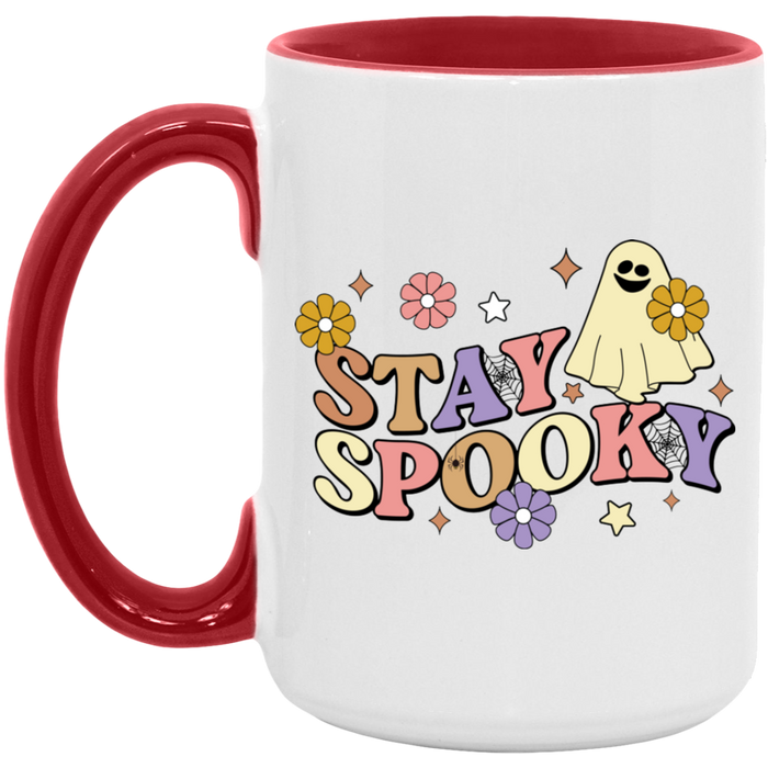 Stay Spooky Flower Ghost Mug