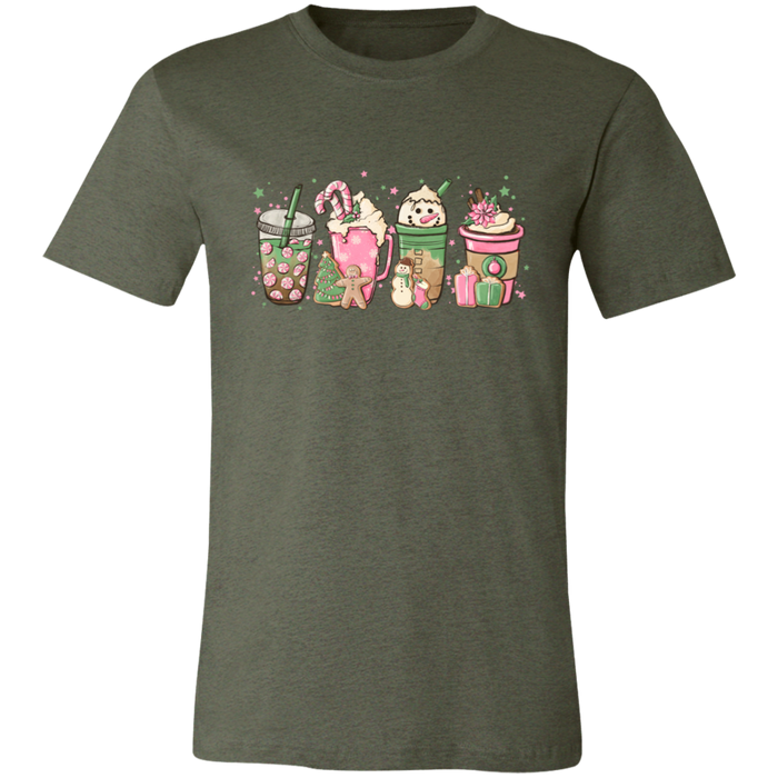 Pink Christmas Drinks T-Shirt