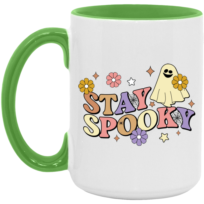 Stay Spooky Flower Ghost Mug