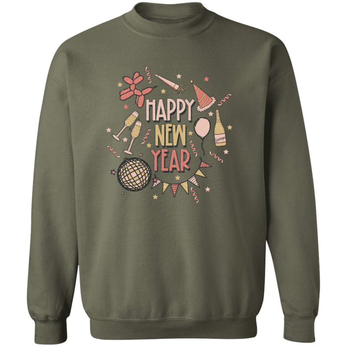 Happy New Year Confetti Sweatshirt