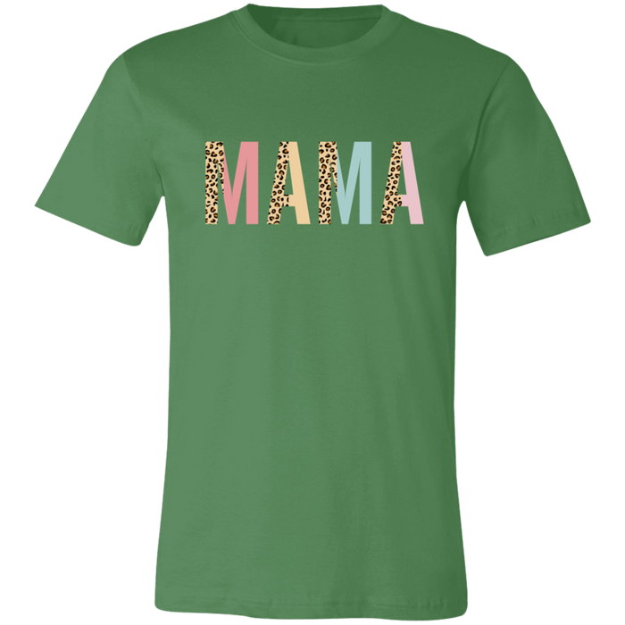 Mama Leopard and Pastel Color Block T-Shirt