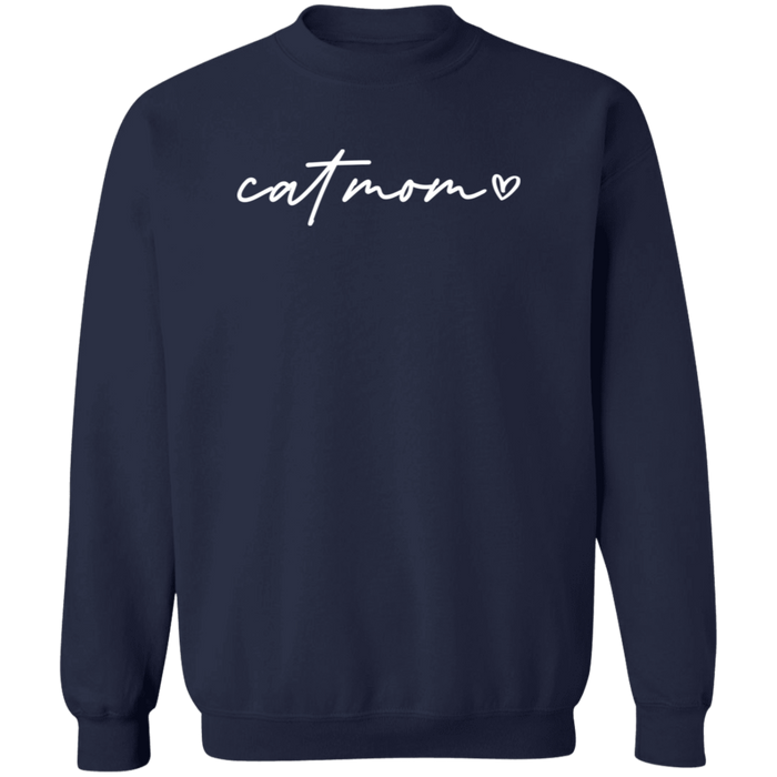 Cat Mom Script Sweatshirt