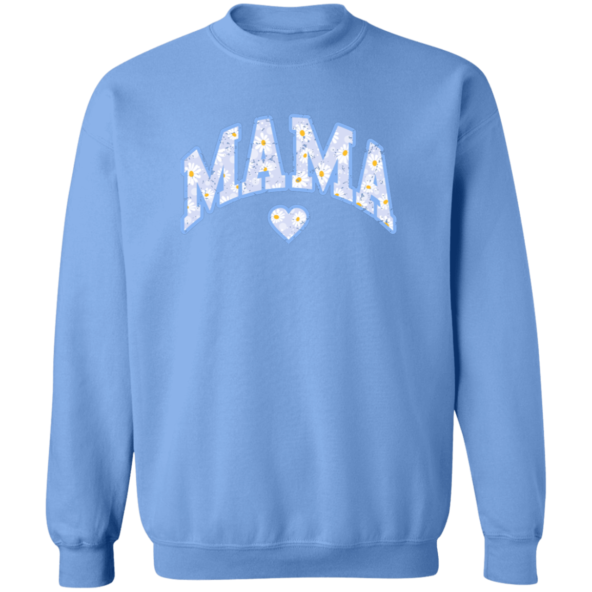 Mama Floral Daisy Sweatshirt (Blue)