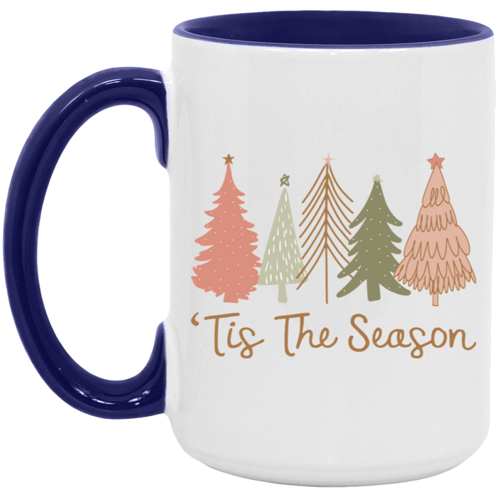 Tis The Season Boho Christmas Trees 15 oz Coffee Mug