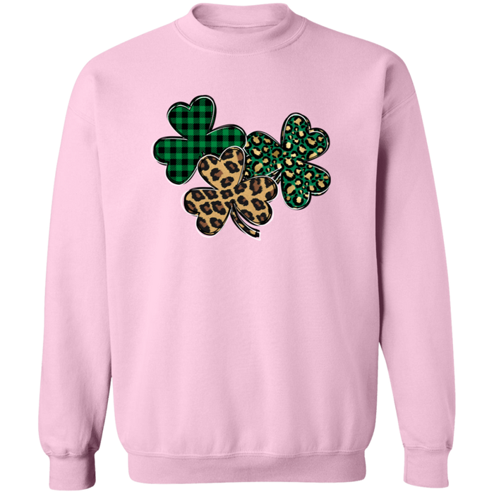 Shamrocks Plaid and Leopard Sweatshirt