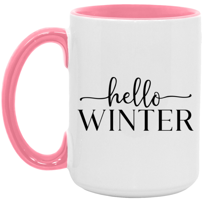 Hello Winter 15 oz Coffee Mug