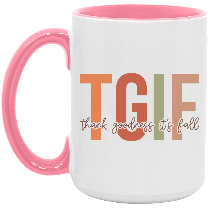 TGIF Thank Goodness It's Fall Mug