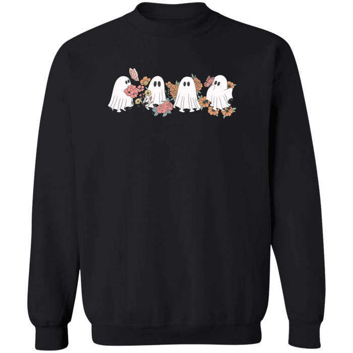 Four Ghosts and Flowers Sweatshirt