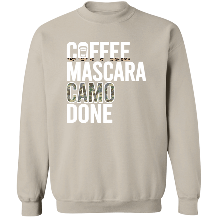 Coffee Mascara Camo Done Sweatshirt