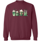 Green Shamrocks Drinks Sweatshirt